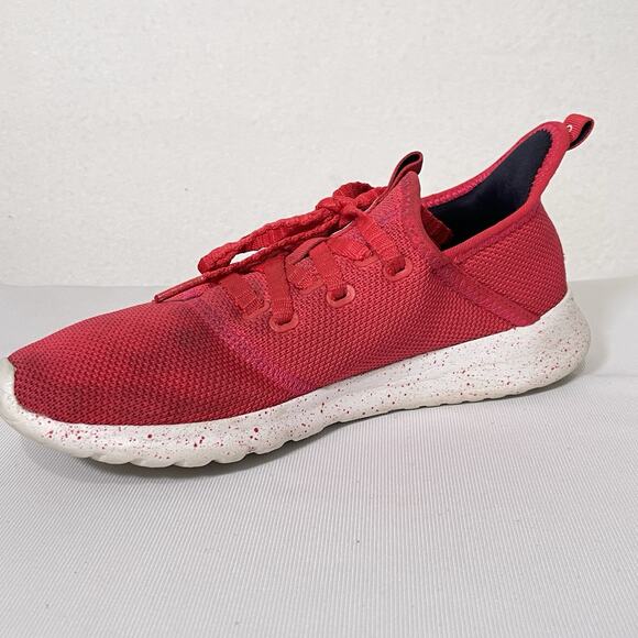 Adidas Cloudfoam Pure Running Shoes Women's 7.5 Red Low Top Gym Trainers Sneaker - Picture 4 of 10